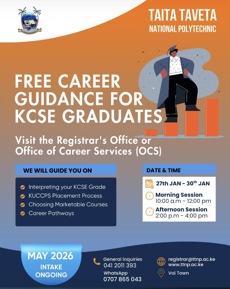 Free career guidance for KCSE Graduates